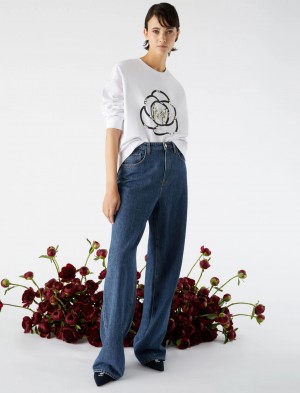 Bluza Damskie Marella Oversized Białe | Polska 619574-LWG