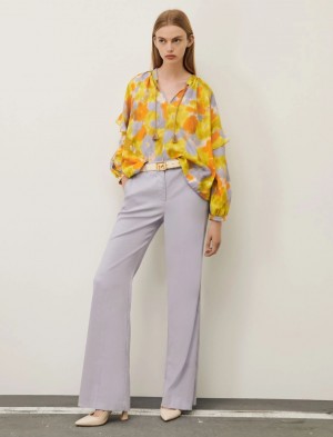 Bluzka Damskie Marella Patterned Lawenda | Polska 568340-FTE