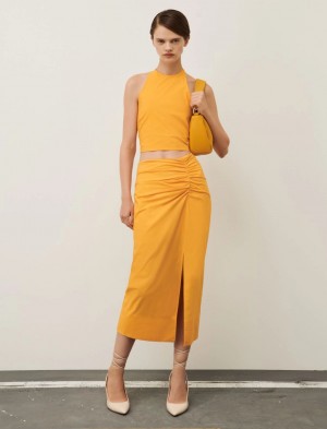 Crop Top Damskie Marella Pomarańczowe | Polska 568371-YAW