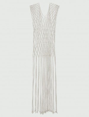 Gilet Damskie Marella Fringed Szare | Polska 291360-HAE