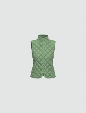 Gilet Damskie Marella Watowany Zielone | Polska 564021-AME