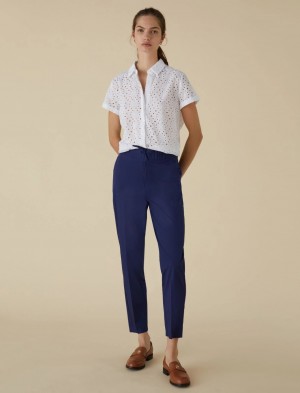 Joggery Damskie Marella Granatowe | Polska 473058-SNY
