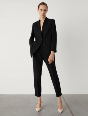 Marynarka Damskie Marella Long Czarne | Polska 325908-YMZ