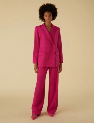 Marynarka Damskie Marella Semi-Fitted Fuksja | Polska 435021-NQZ