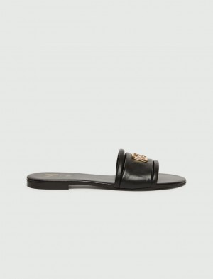 Mules Damskie Marella Logo Czarne | Polska 327581-GRN