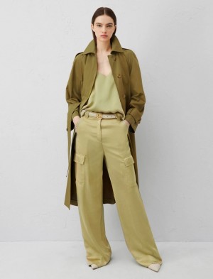 Płaszcz Damskie Marella Belted Trench Zielone | Polska 836529-MGU