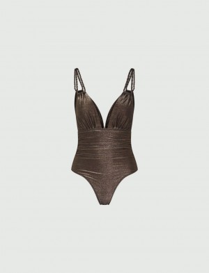 Strój Kąpielowy Damskie Marella One-Piece Brązowe | Polska 905136-YFR