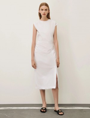 Sukienka Damskie Marella Asymmetrical Białe | Polska 173926-BHD
