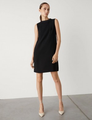 Sukienka Damskie Marella Flared Czarne | Polska 950826-QSK