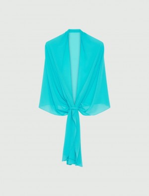 Szalik Damskie Marella Georgette Stole Niebieskie | Polska 986547-LST