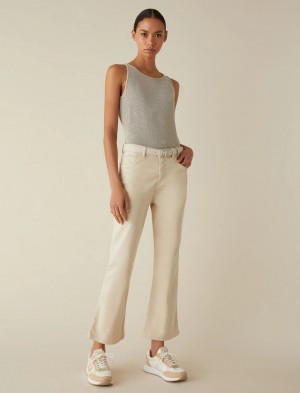 Top Damskie Marella Lurex Białe | Polska 793521-HYE