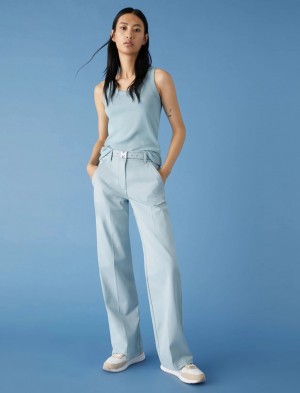 Top Damskie Marella Slim-Fit Niebieskie Niebieskie | Polska 096183-KBO