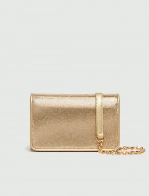 Torby Damskie Marella Rhinestone Złote | Polska 827360-ALW