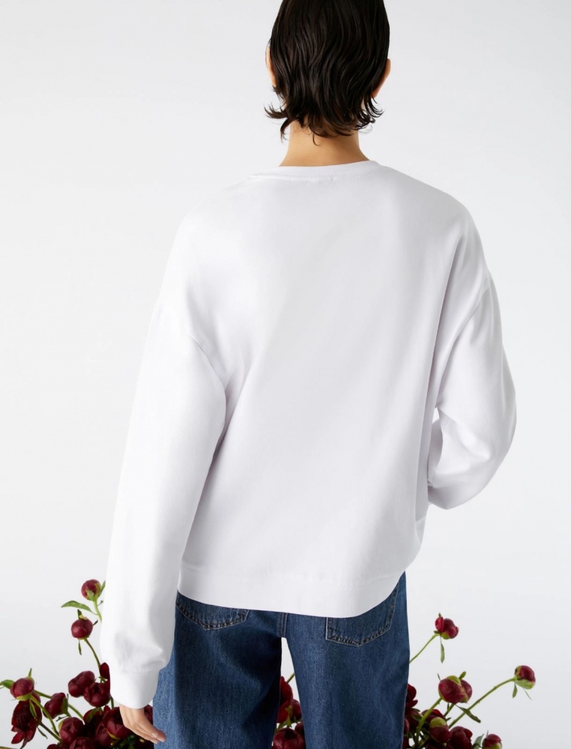 Bluza Damskie Marella Oversized Białe | Polska 619574-LWG