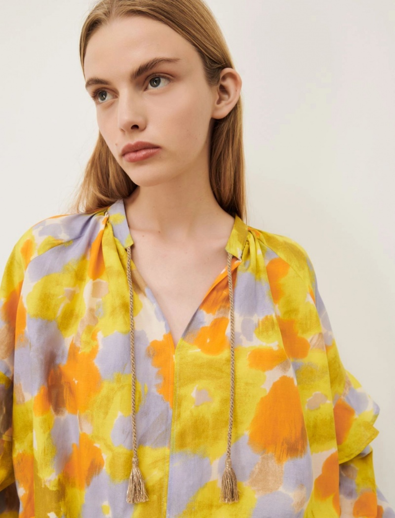 Bluzka Damskie Marella Patterned Lawenda | Polska 568340-FTE