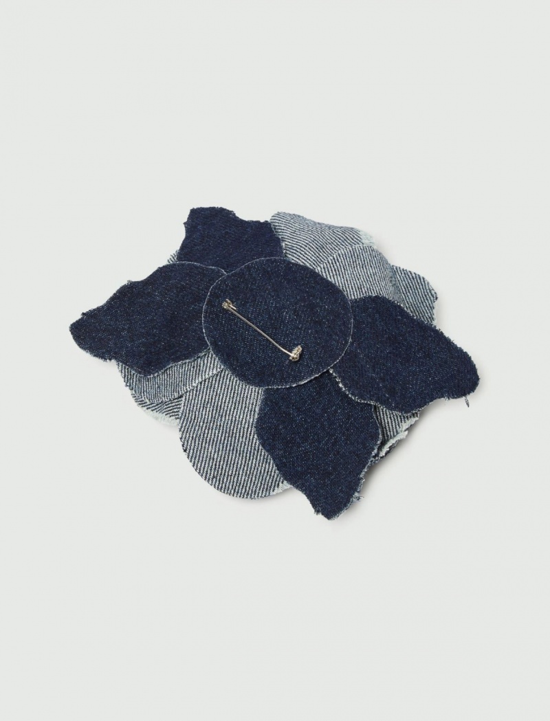 Brooch Damskie Marella Denim Granatowe | Polska 430159-GNQ