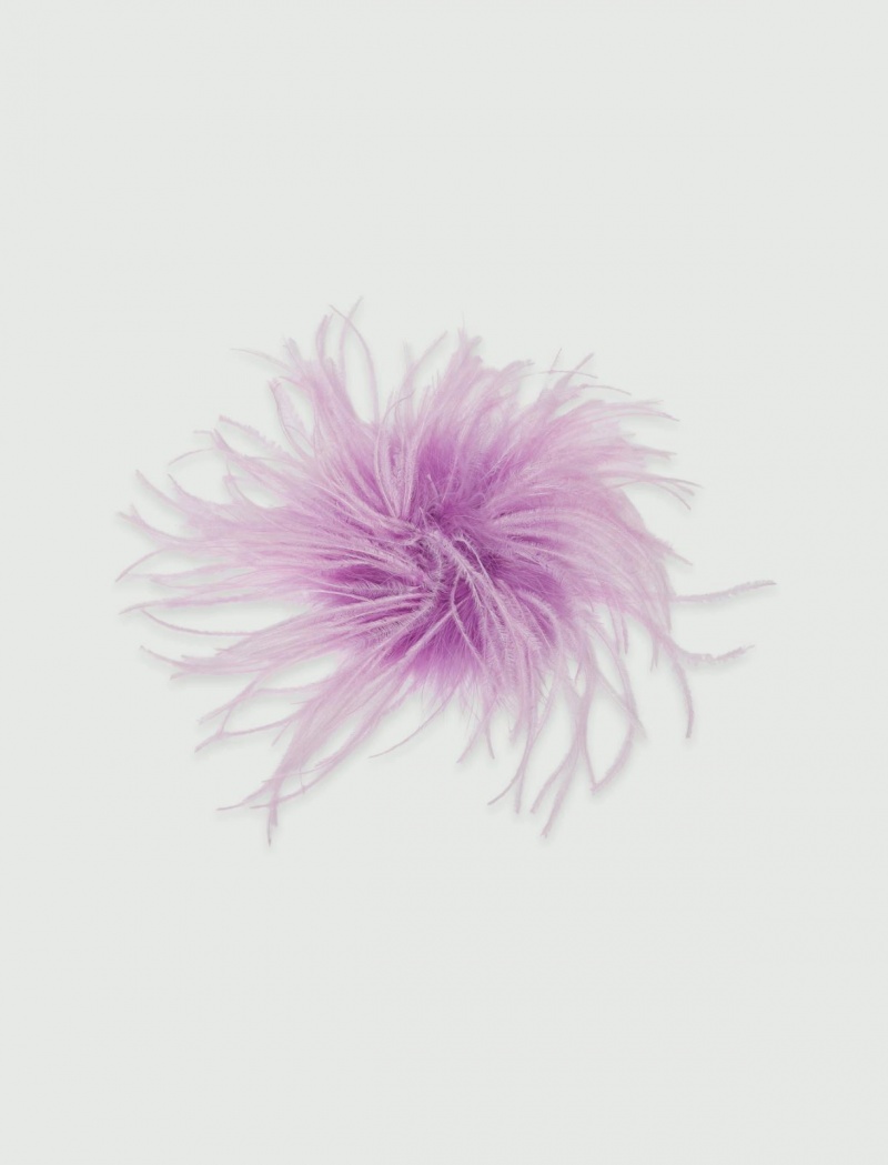 Brooch Damskie Marella Feather Fioletowe | Polska 756341-HAQ