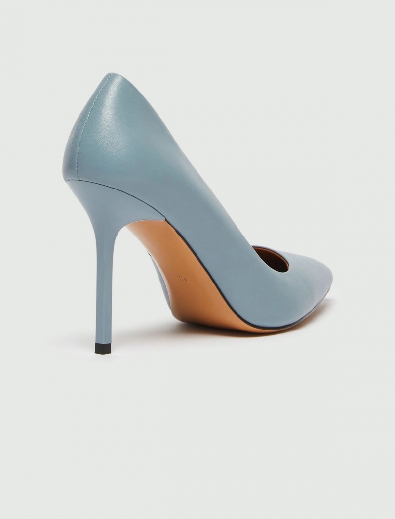 Buty Damskie Marella Skórzane Court Głęboka Niebieskie | Polska 403782-ZCU
