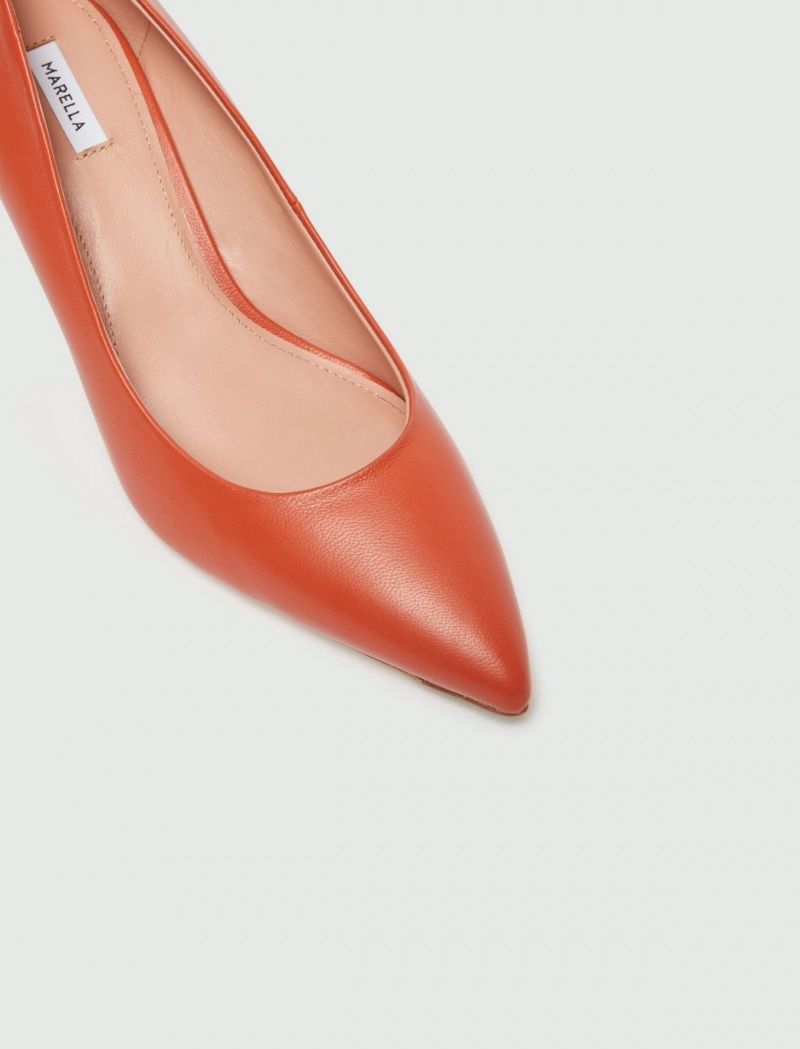 Buty Damskie Marella Skórzane Court Kolorowe | Polska 591462-SMO