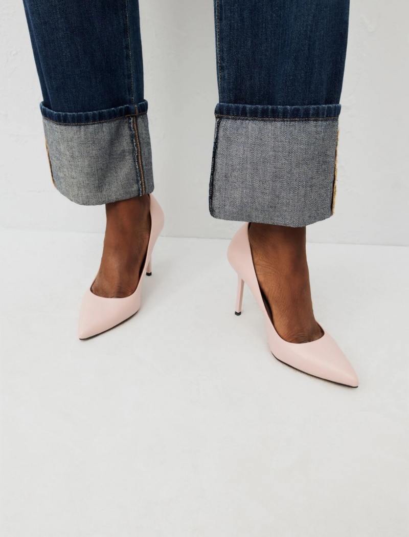 Buty Damskie Marella Skórzane Court Różowe | Polska 285169-HKA