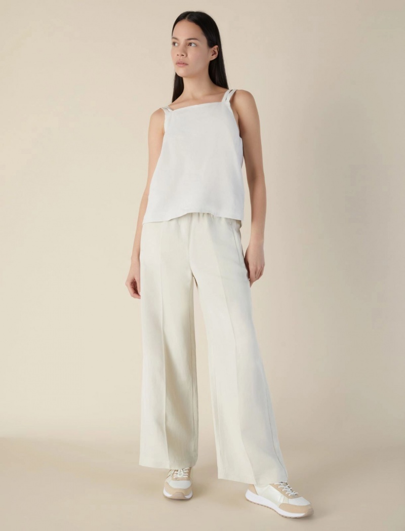Crop Top Damskie Marella Białe | Polska 309716-JAQ