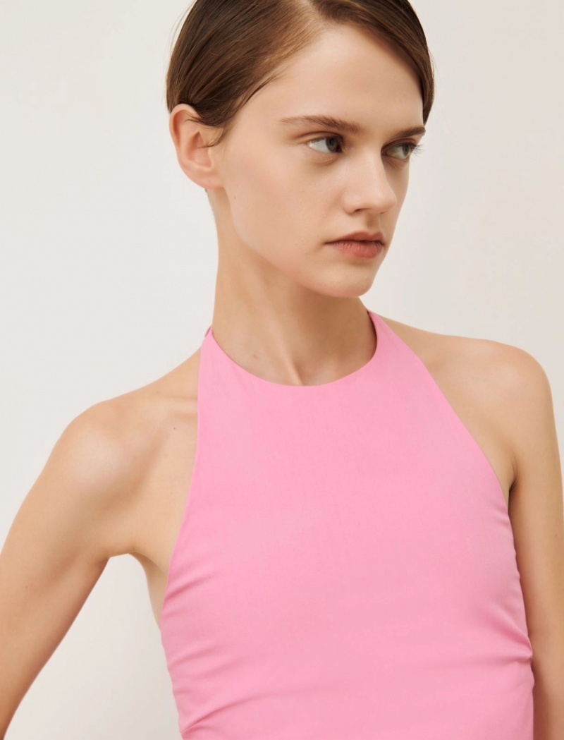 Crop Top Damskie Marella Jasny Różowe | Polska 970582-WNH