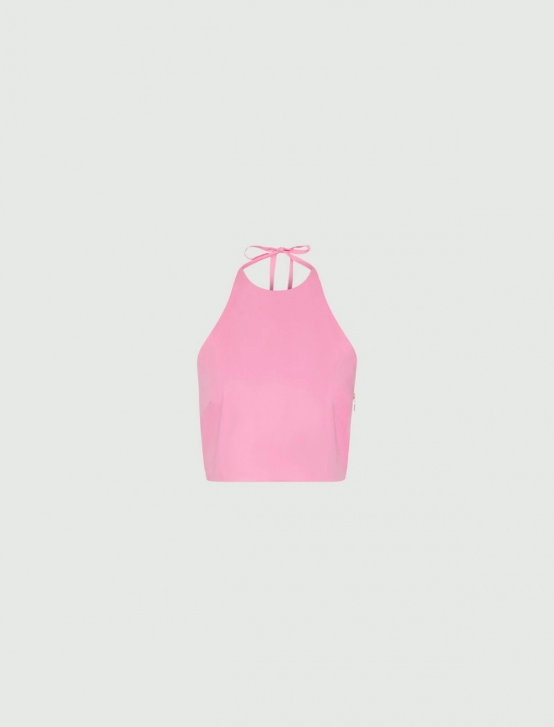 Crop Top Damskie Marella Jasny Różowe | Polska 970582-WNH