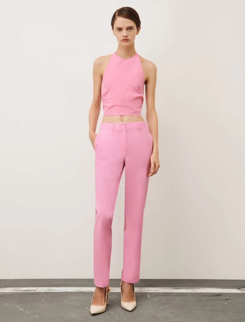 Crop Top Damskie Marella Jasny Różowe | Polska 970582-WNH