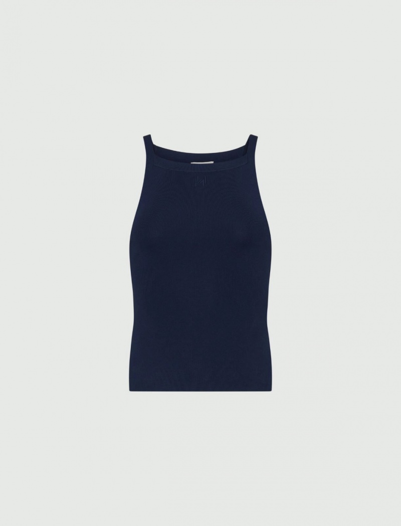 Crop Top Damskie Marella Niebieskie | Polska 692085-IQM