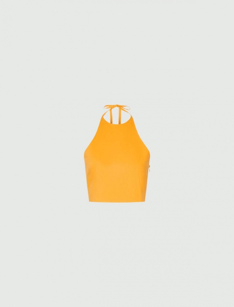 Crop Top Damskie Marella Pomarańczowe | Polska 568371-YAW