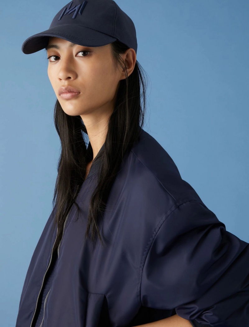 Czapka Damskie Marella Baseball Niebieskie | Polska 071362-QYZ