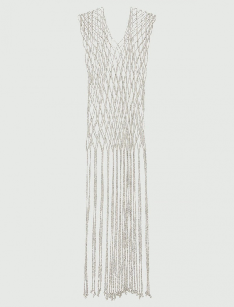 Gilet Damskie Marella Fringed Szare | Polska 291360-HAE