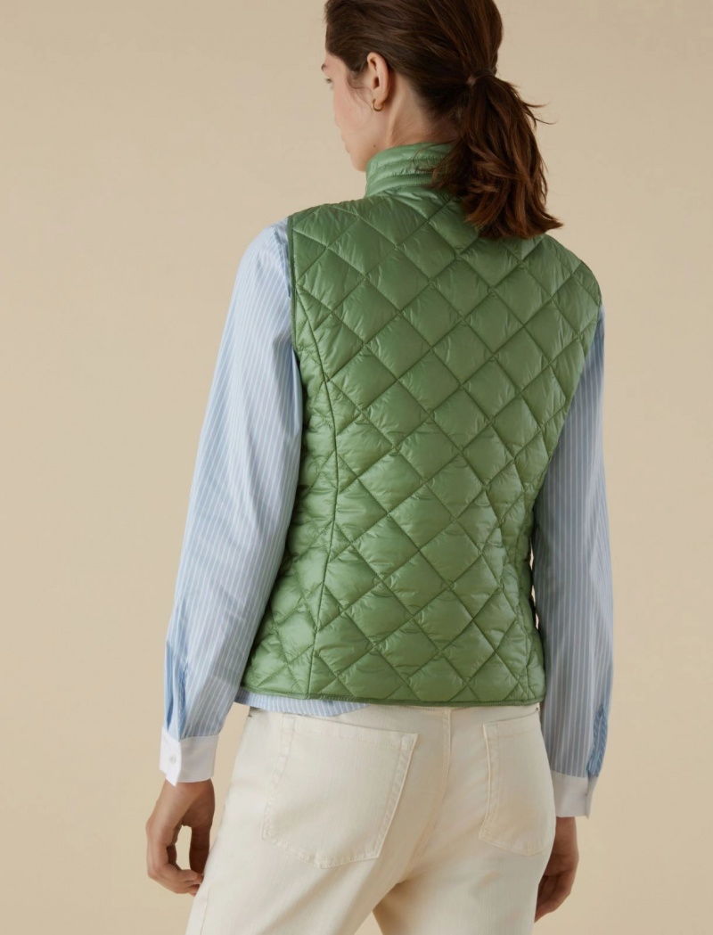 Gilet Damskie Marella Watowany Zielone | Polska 564021-AME