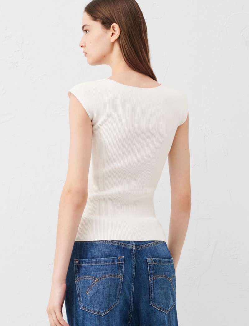 Gorset Damskie Marella Knit Białe | Polska 436271-XLS