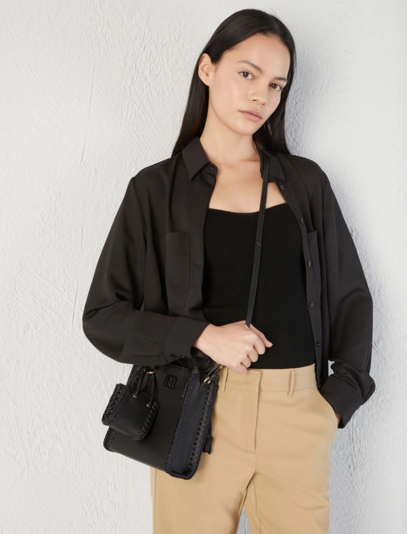 Gorset Damskie Marella Knit Czarne | Polska 471935-SFU