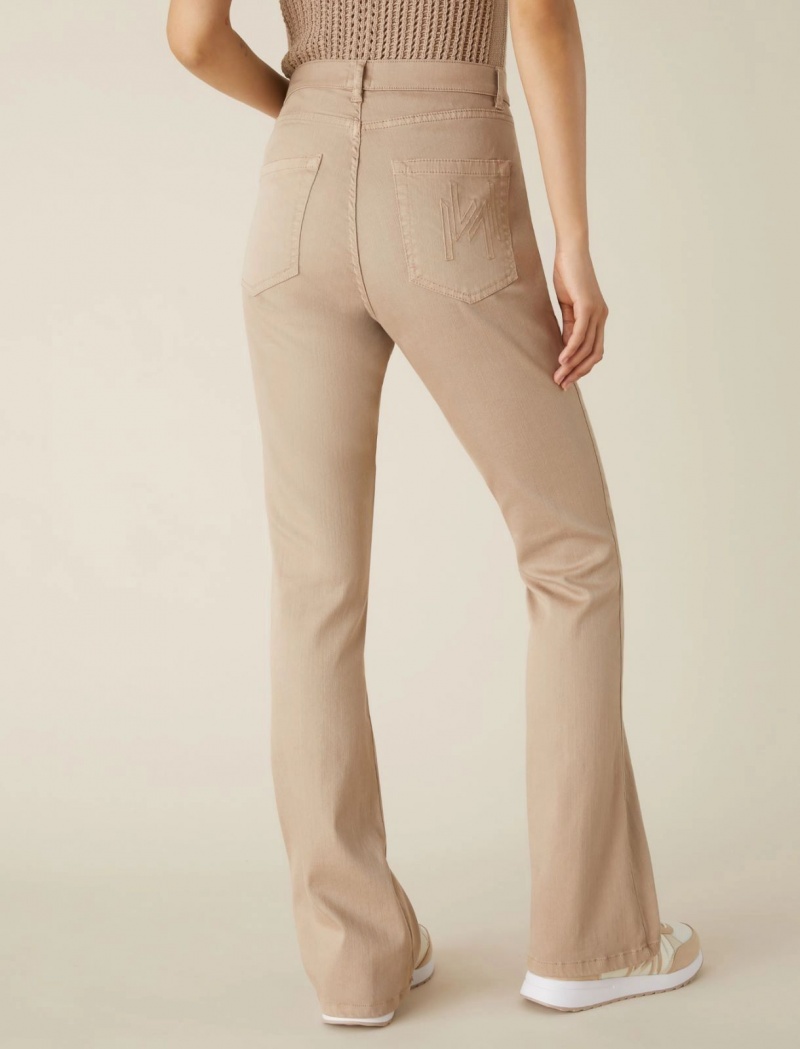 Jeansy Damskie Marella Bootcut Beżowe | Polska 506748-MZO
