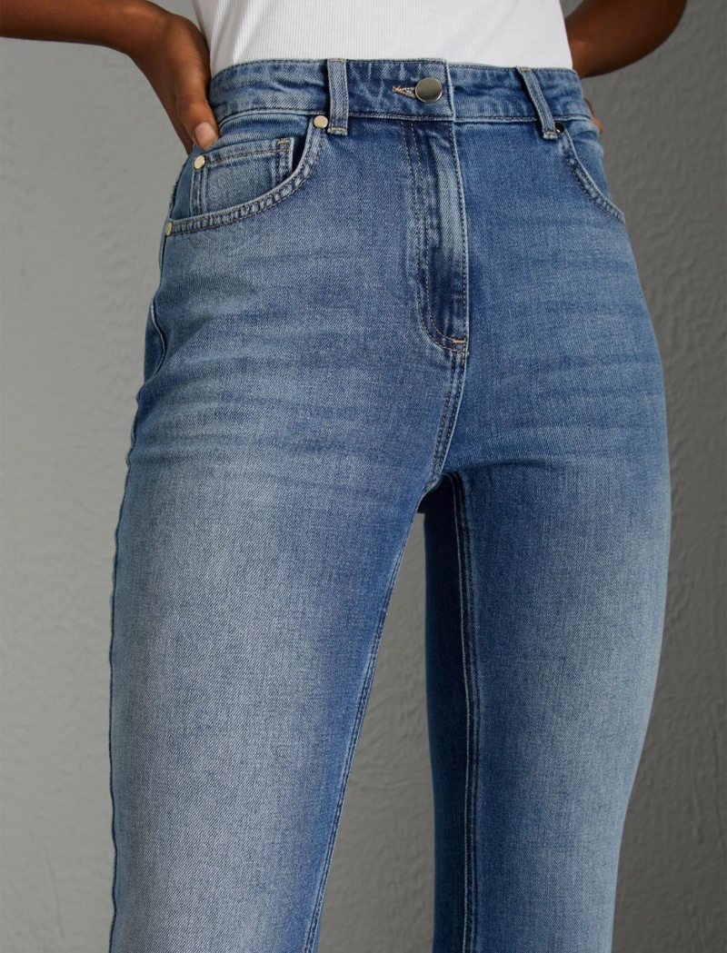 Jeansy Damskie Marella Bootcut Niebieskie | Polska 590186-GCQ