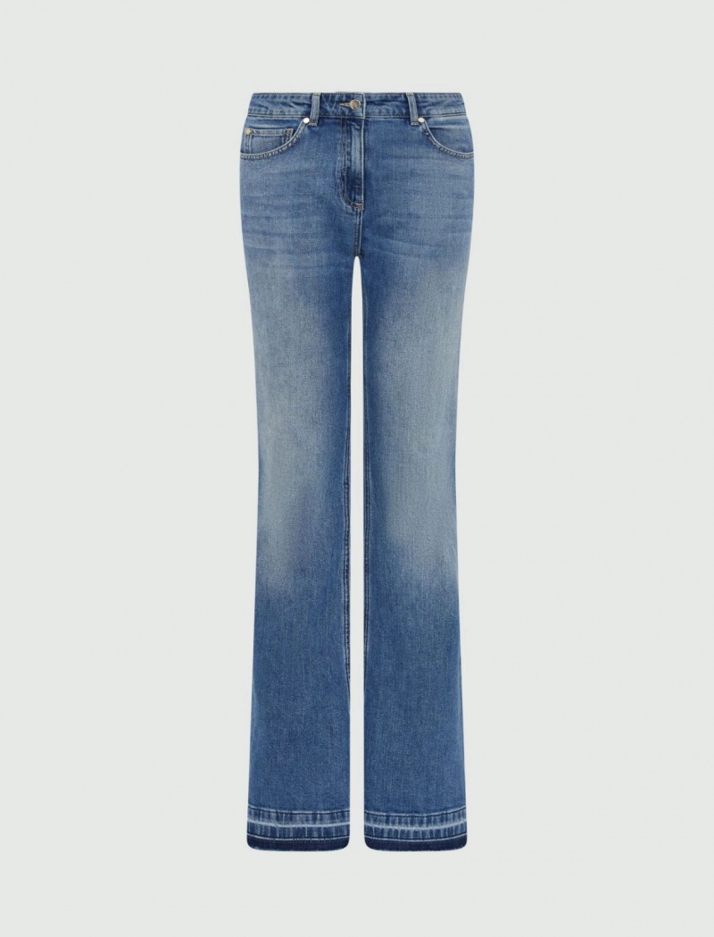 Jeansy Damskie Marella Bootcut Niebieskie | Polska 590186-GCQ