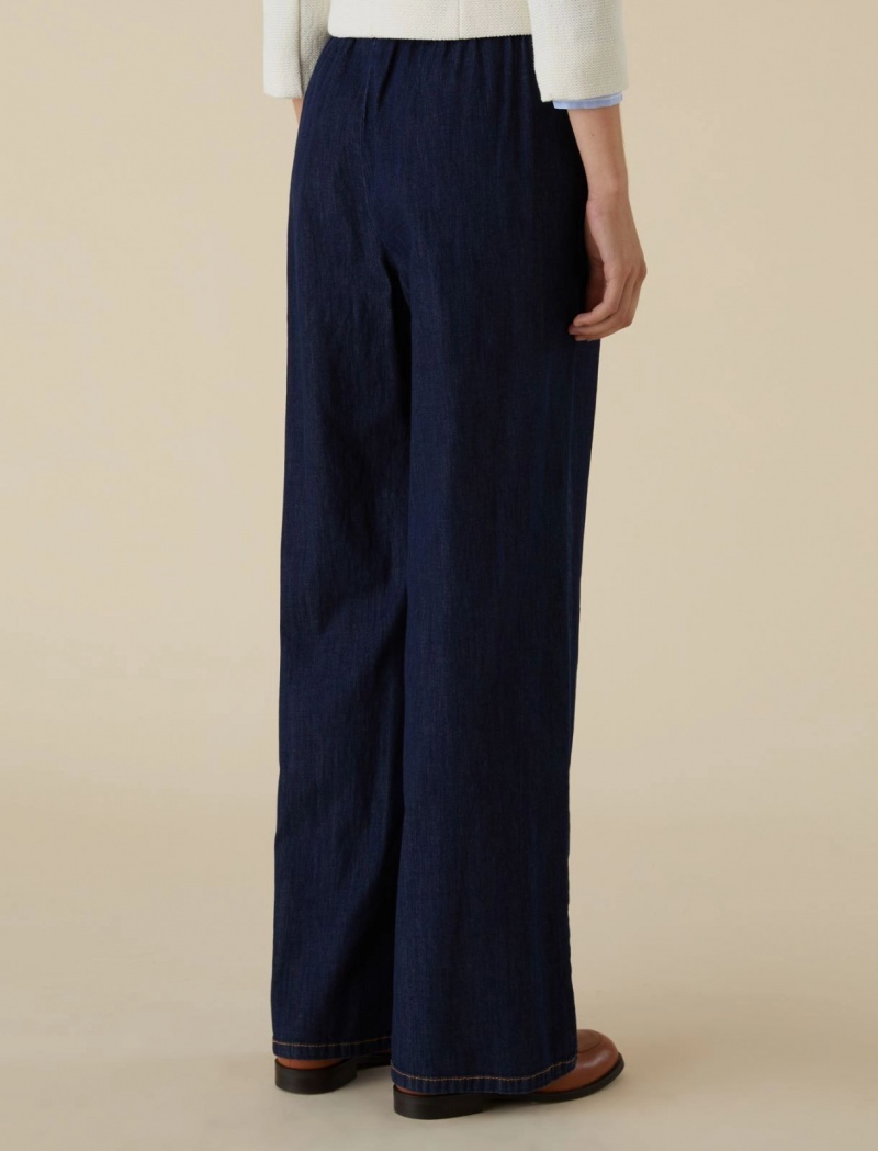 Jeansy Damskie Marella Drawstring Niebieskie | Polska 836927-YNI