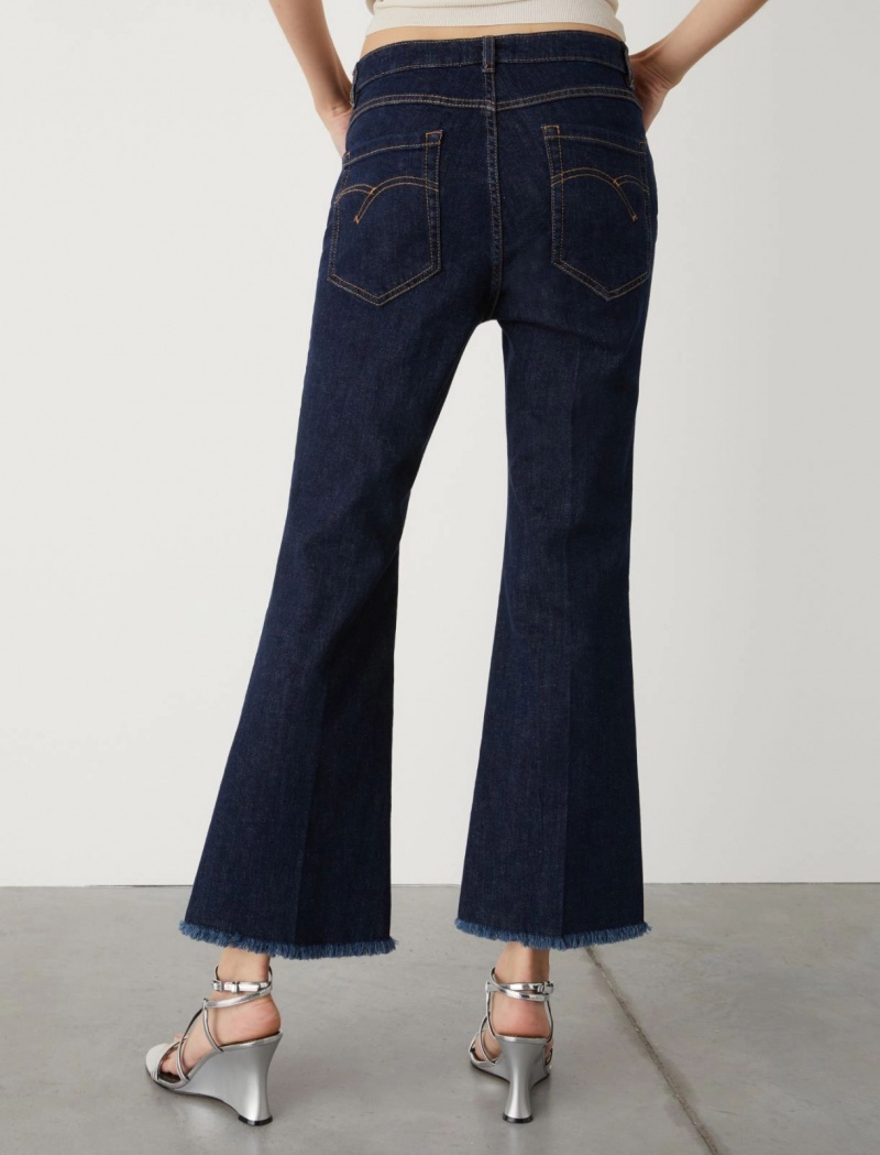 Jeansy Damskie Marella Flared Niebieskie | Polska 074521-LAV
