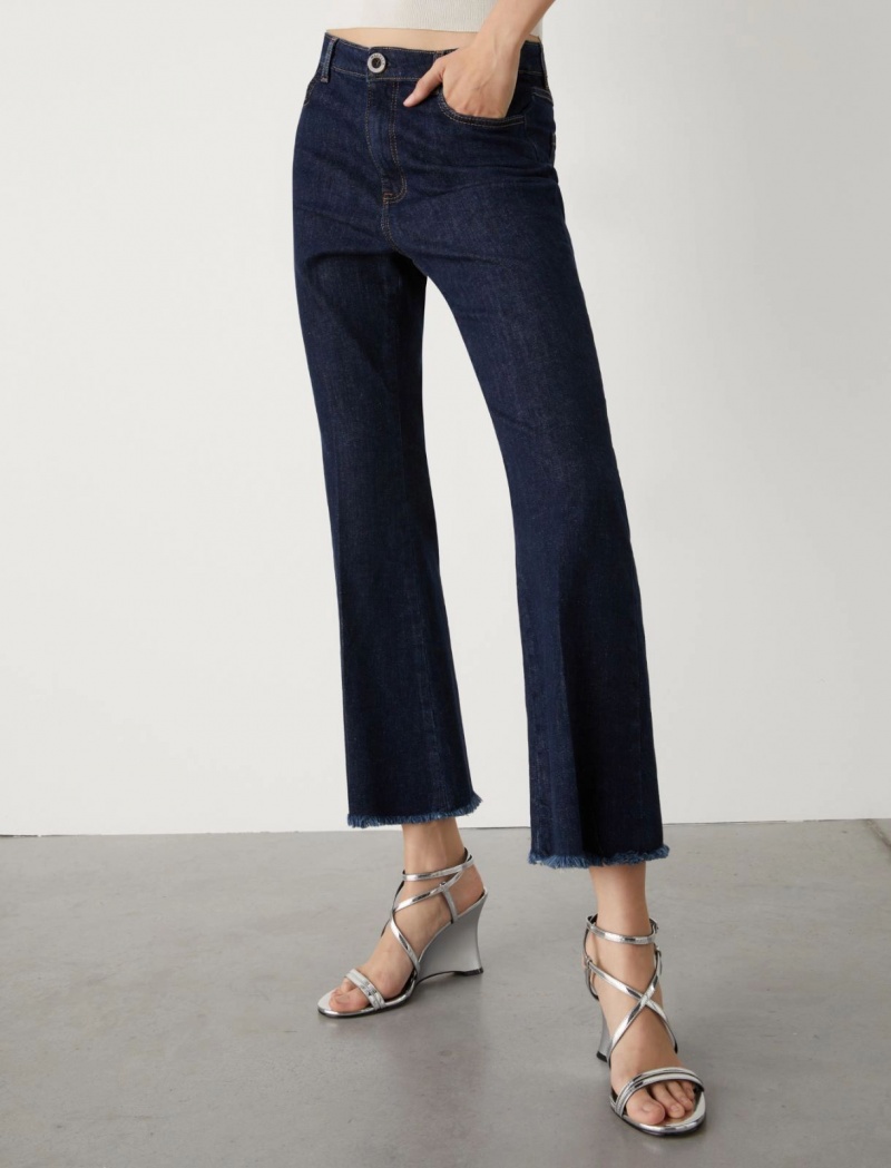 Jeansy Damskie Marella Flared Niebieskie | Polska 074521-LAV