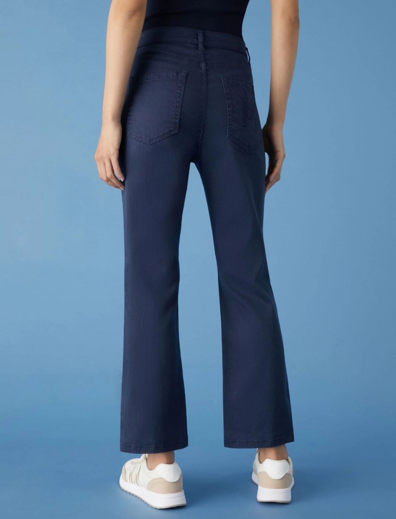 Jeansy Damskie Marella Flared Niebieskie | Polska 615087-ERX