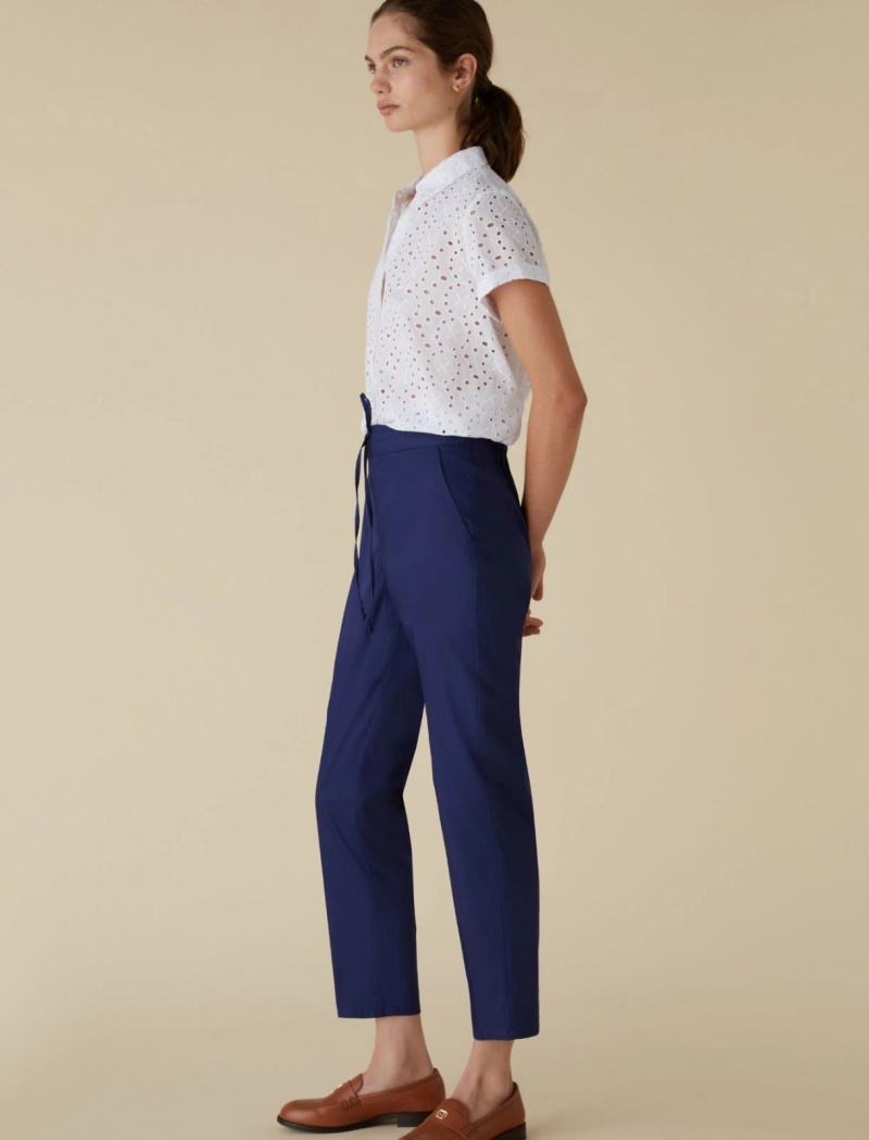 Joggery Damskie Marella Granatowe | Polska 473058-SNY