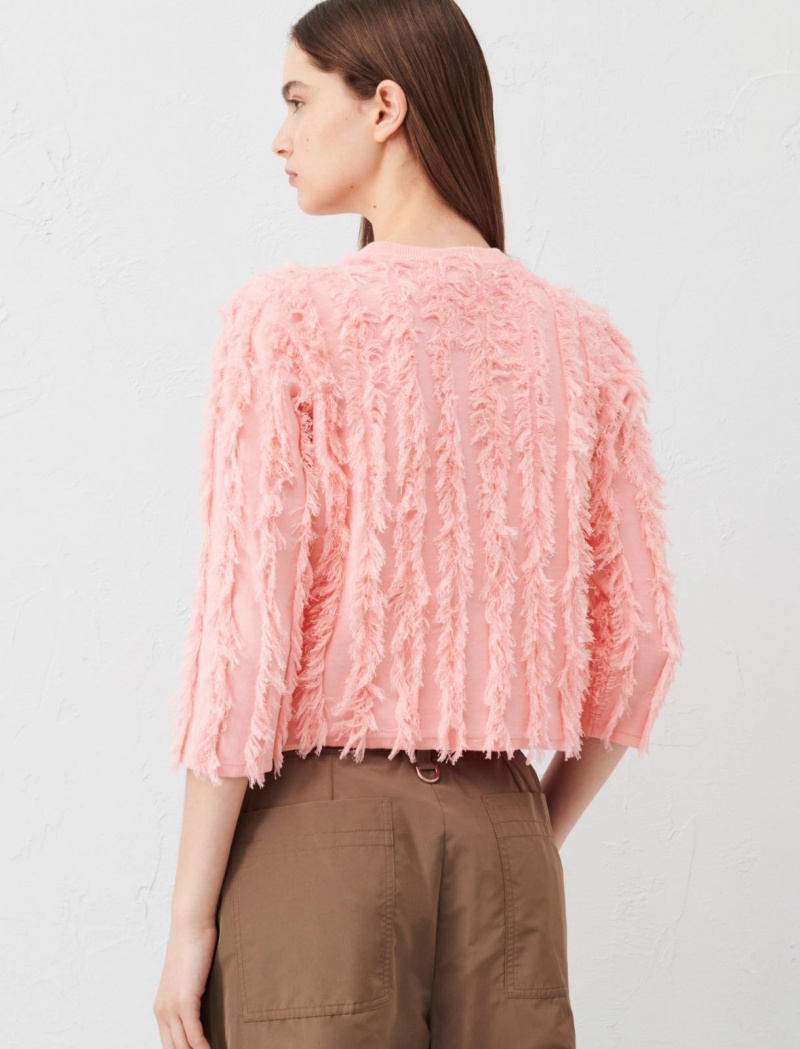 Kardigan Damskie Marella Fringed Koralowe | Polska 359128-BDO