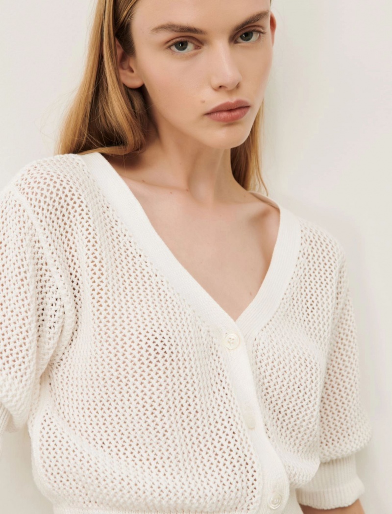 Kardigan Damskie Marella Open-Knit Beżowe | Polska 512780-LGE