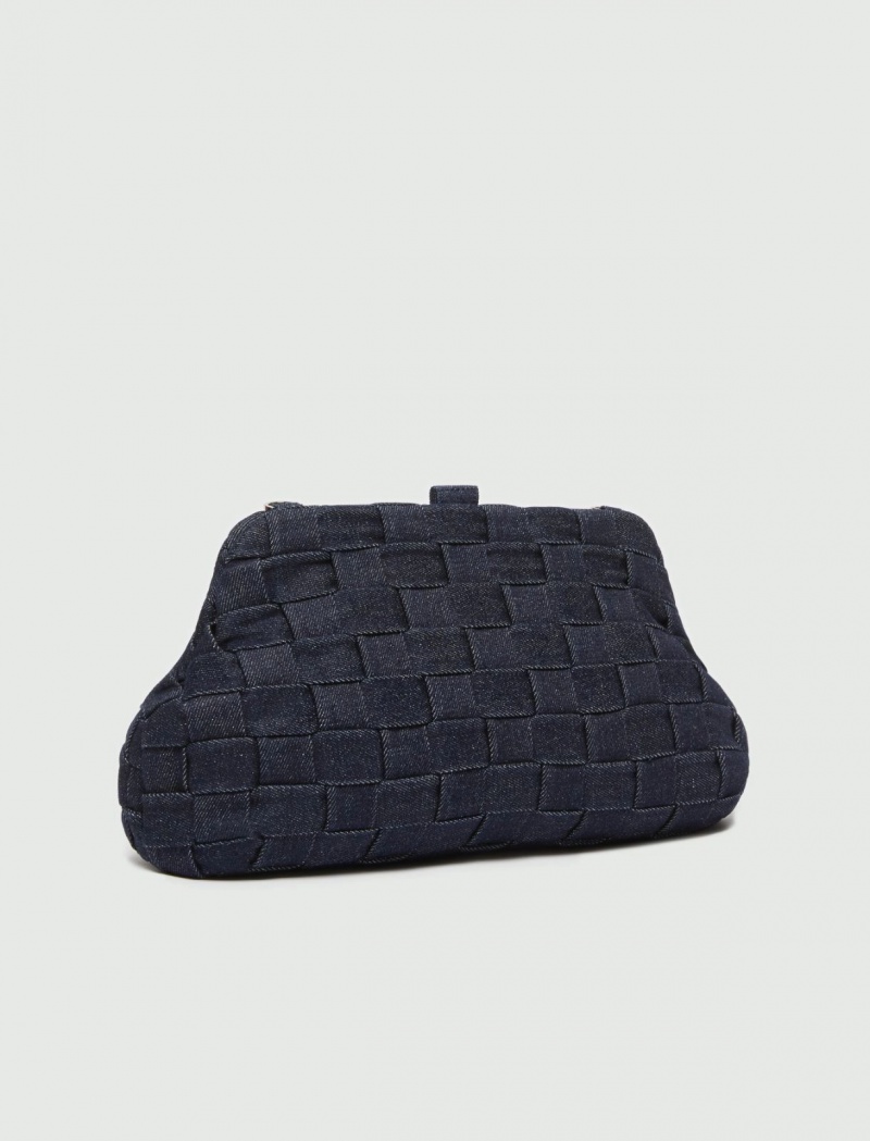 Kopertówki Damskie Marella Denim Granatowe | Polska 863142-HBA