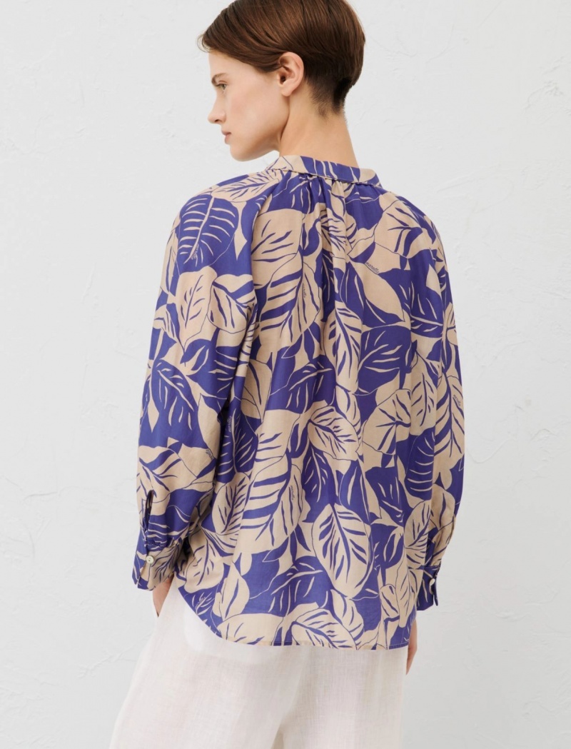 Koszule Damskie Marella Patterned Fioletowe | Polska 154706-RUD
