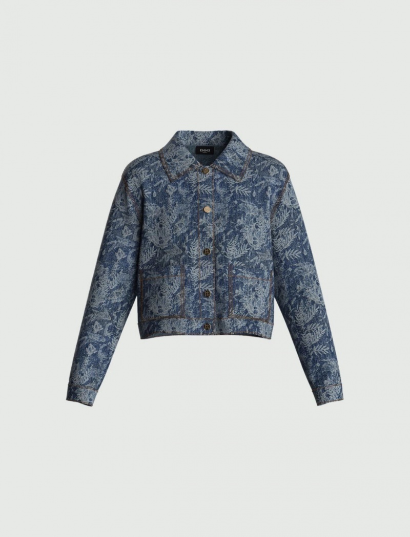 Kurtka Damskie Marella Denim Niebieskie | Polska 941273-SGP