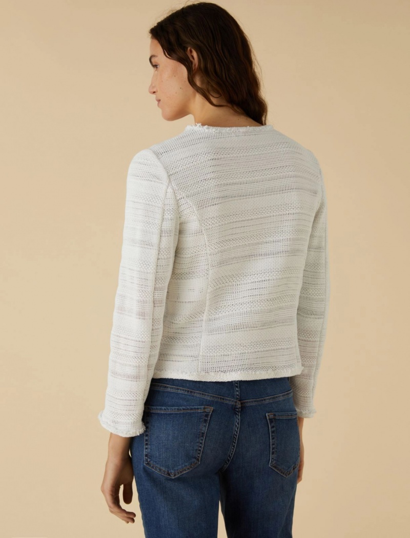 Kurtka Damskie Marella Prosty-Fit Białe | Polska 860249-TCX