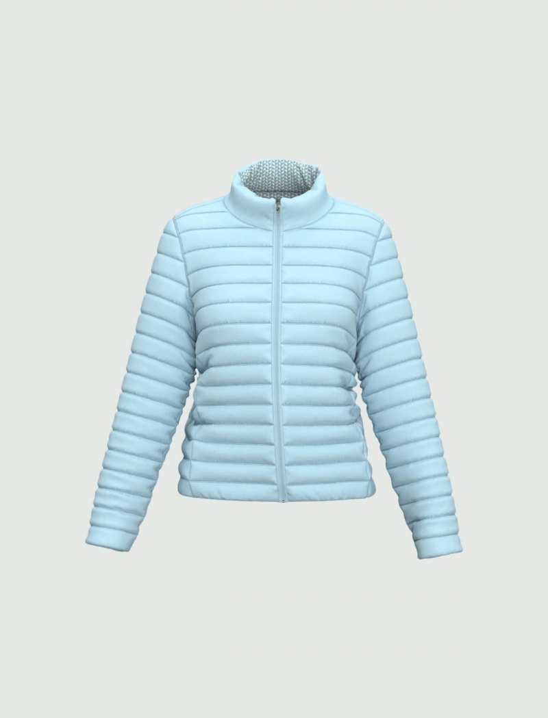 Kurtka Damskie Marella Reversible Down Głęboka Niebieskie | Polska 725908-ZVY